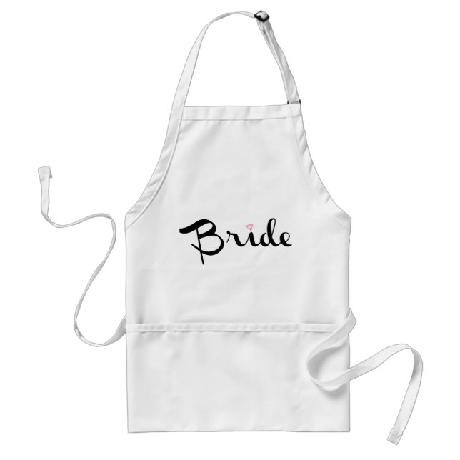 Bride Retro Script Schürze (Vorne)