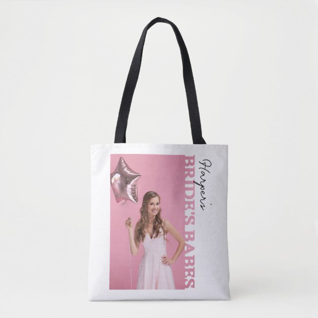Bride’s Babes Photo | Personalised Hen Party Tasche (Vorderseite)