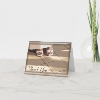 Bride’s Feet Bridesmaid Thank You Card Dankeskarte