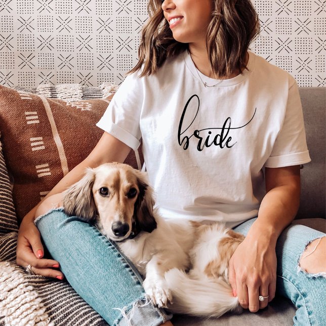 Bride Script Moderner T - Shirt für Minimalistisch (Von Creator hochgeladen)