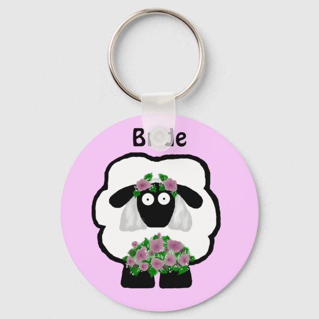 Bride Sheep Schlüsselanhänger (Vorderseite)