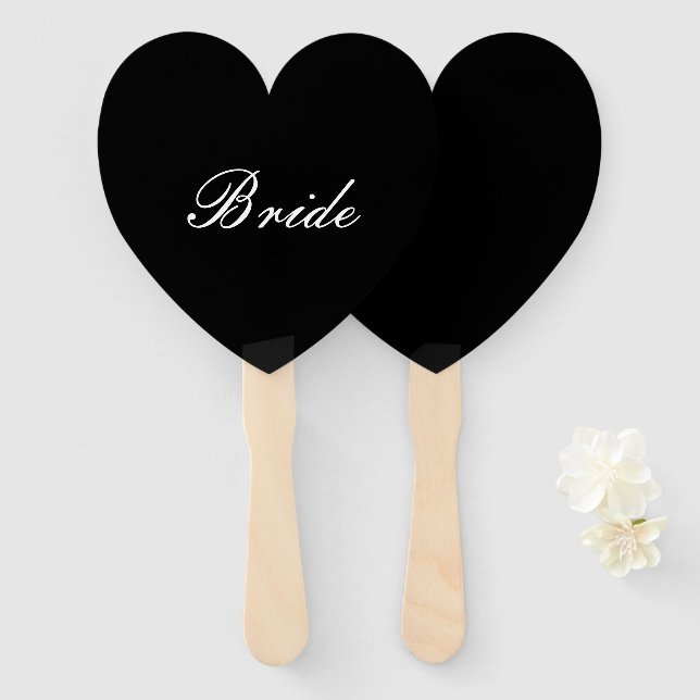 BRIDE SIGN, BRAUTPARTY FÄCHER (Vorne und Hinten)