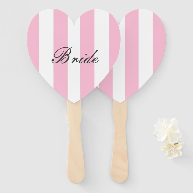 BRIDE SIGN, BRAUTPARTY FÄCHER (Vorne und Hinten)