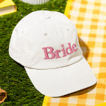Bride Simple Modern Typografy Wedding Custom Bestickte Baseballkappe<br><div class="desc">Bride Simple Modern Typografy Wedding Custom Sticktier Baseball Cap bietet den einfachen modernen bestickten Text "Bride". Perfekt als Geschenk für die Braut für ihre Flitterwochen oder Brautparty. Erstellt von Evco Studio www.zazzle.com/store/evcostudio</div>
