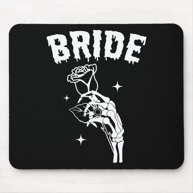 Bride Skeleton Hand Wedween Paare Matc Mousepad (Vorne)