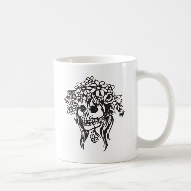 Bride Skull Kaffeetasse (Rechts)