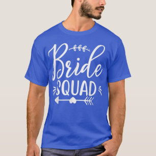 Bride Squad Arrow Heart Wedding Party und Bachelor T-Shirt