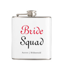 Bride Squad Bachelorette Bridesmaid Personalisiert