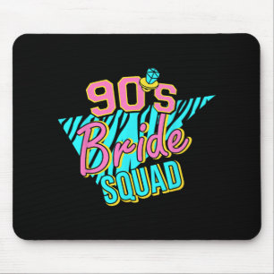 Bride Squad Bridesmaid Retro Matching Bachelor der Mousepad