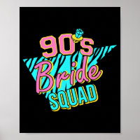 Bride Squad Bridesmaid Retro Matching Bachelor der
