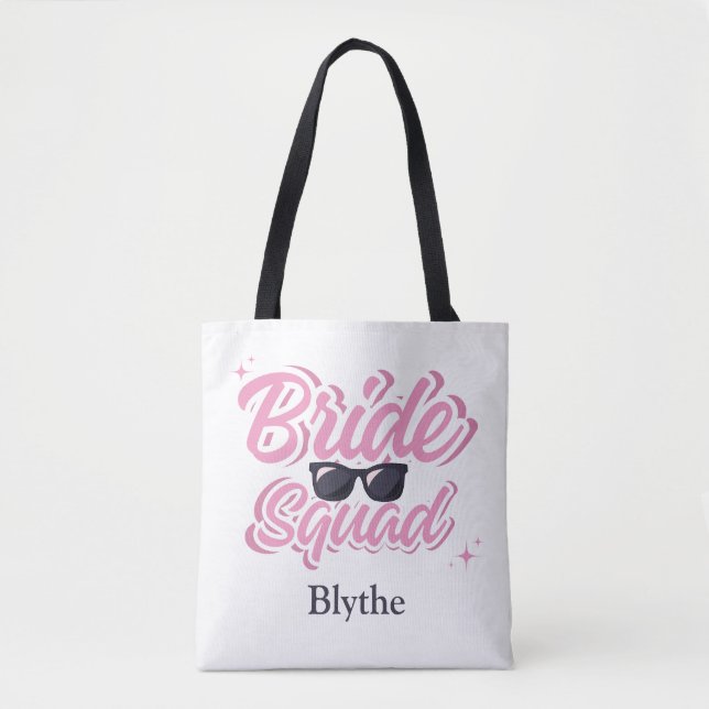 Bride Squad Custom Tote Bag für Bridesmaier Tasche (Vorderseite)