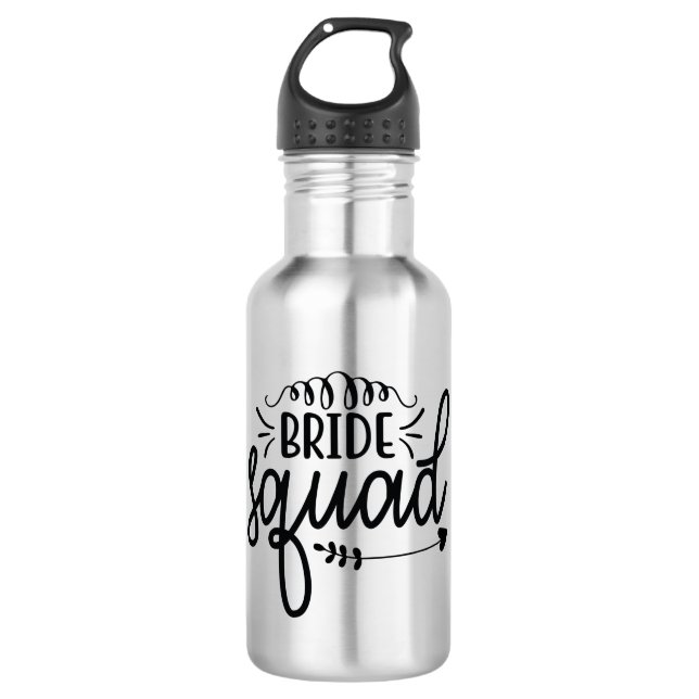 Bride-Squad Edelstahlflasche (Vorderseite)