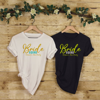 Bride Squad-Gold Bright Bridal Junggeselinnen-Absc T-Shirt