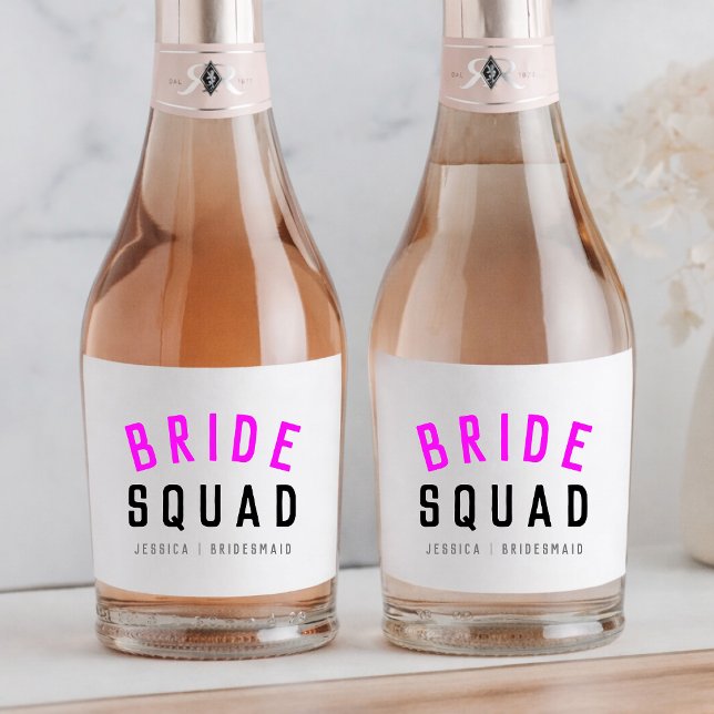 Bride Squad | Hot Pink Bachelorette Bridesmaid (Von Creator hochgeladen)