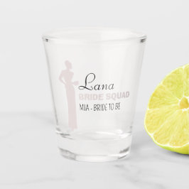 Bride Squad | Hot Pink Bachelorette Bridesmaid Schnapsglas