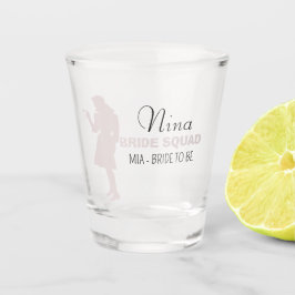 Bride Squad | Hot Pink Bachelorette Bridesmaid Schnapsglas