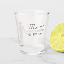 Bride Squad | Hot Pink Bachelorette Bridesmaid Schnapsglas