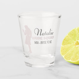Bride Squad | Hot Pink Bachelorette Bridesmaid Schnapsglas