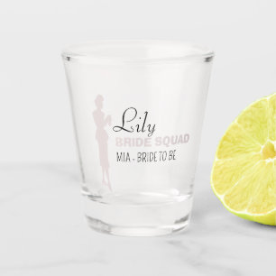 Bride Squad   Hot Pink Bachelorette Bridesmaid Schnapsglas