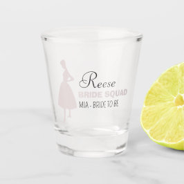 Bride Squad | Hot Pink Bachelorette Bridesmaid Sh Schnapsglas