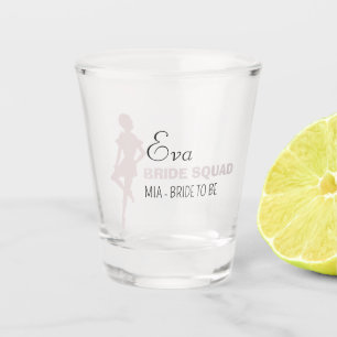 Bride Squad   Hot Pink Bachelorette Bridesmaid Sh Schnapsglas