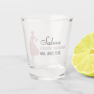 Bride Squad   Hot Pink Bachelorette Bridesmaid Sh Schnapsglas