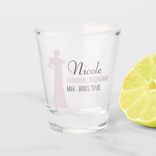 Bride Squad   Hot Pink Bachelorette Bridesmaid Sho Schnapsglas