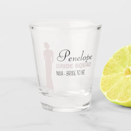 Bride Squad | Hot Pink Bachelorette Bridesmaid Sho Schnapsglas