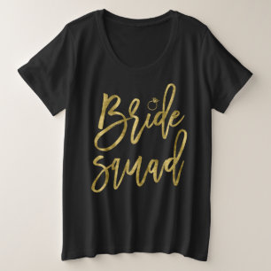 Bride Squad Imitats Gold Plus-Size-T - Shirt