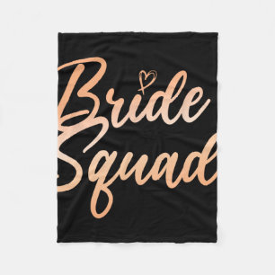 Bride Squad Junggeselinnen-Abschied Bridesmaid Bri Fleecedecke