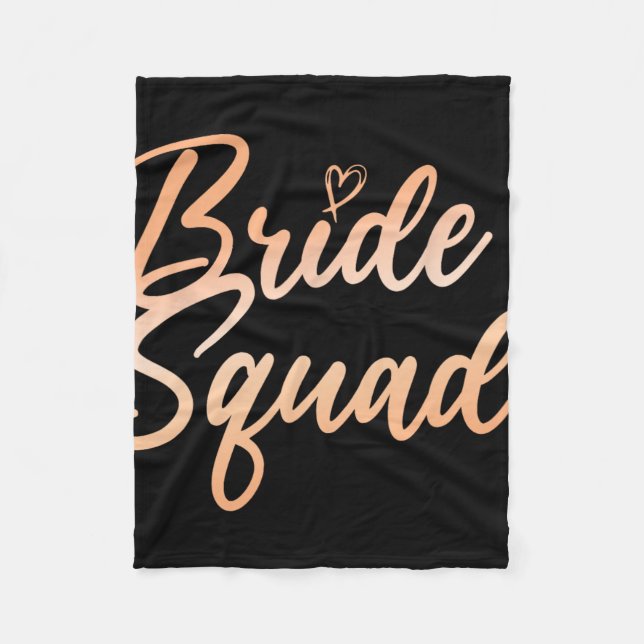 Bride Squad Junggeselinnen-Abschied Bridesmaid Bri Fleecedecke (Vorderseite)