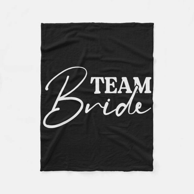 Bride Squad Junggeselinnen-Abschied Bridesmaid Cre Fleecedecke (Vorderseite)