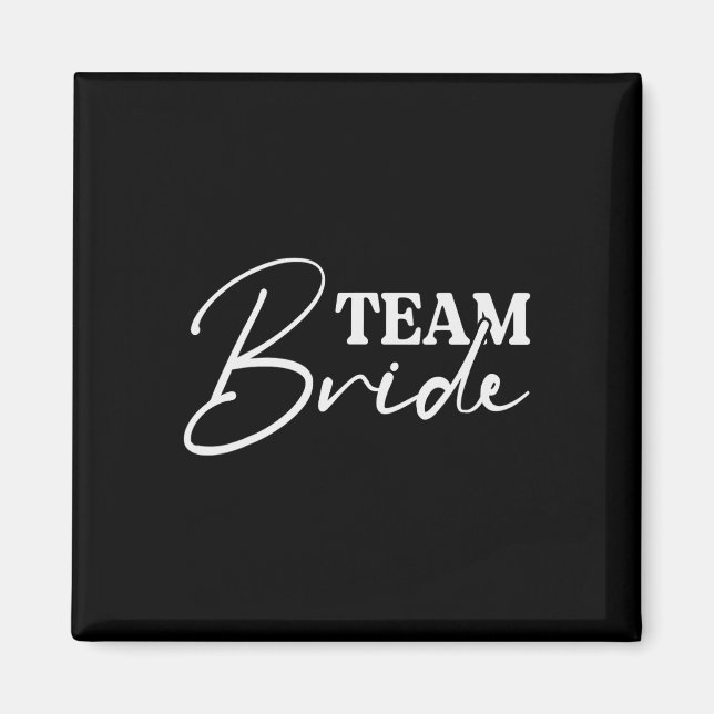 Bride Squad Junggeselinnen-Abschied Bridesmaid Cre Magnet (Vorne)