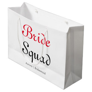 Bride Squad Junggeselinnen-Abschied Bridesmaid Große Geschenktüte