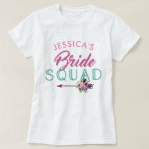 Bride Squad Personalisiertes Party Bridesmaids Top