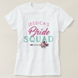 Bride Squad Personalisiertes Party Bridesmaids Top