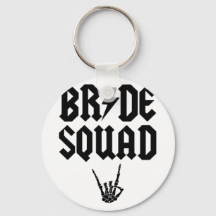 Bride Squad Rock'n'Roll Skeleton Hand Halloween Ba Schlüsselanhänger
