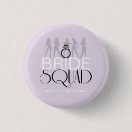 Bride Squad Silhouetten Black on Lites ID252 Button