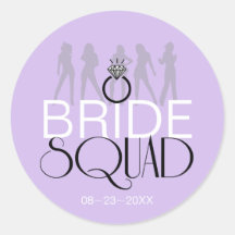 Bride Squad Silhouetten Black on Lites ID252
