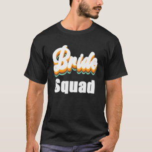 Bride Squad Vintag Retro Thema Junggeselinnen-Absc T-Shirt