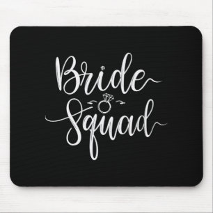 Bride Squad Wedding Team Bridal Junggeselinnen-Abs Mousepad