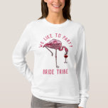 Bride Stamm Wie Party Flamingo Bachelorette T-Shirt<br><div class="desc">Bride Stamm Wie Party Flamingo Bachelorette T - Shirt</div>