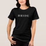 Bride T - Shirt - Custom Wedding Day Shirt für Bra<br><div class="desc">Sag "Ja" zum Shirt! Dieser klassische "Bride" T - Shirt ist der perfekte Ort für Ihre Hochzeitsplanungstage, Ihren Junggeselinnen-Abschied, Ihr Brautparty oder sogar Ihre Hochzeitsvorbereitung. 💍 100% anpassbar - Fügen Sie Ihren Namen, Ihr Hochzeitstermin, Ihren Standort hinzu oder ändern Sie sogar den Textstil und die Farben, um Ihrem Thema zu...</div>