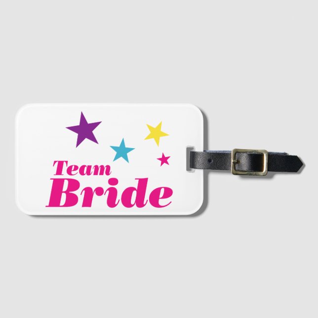 Bride-Team Gepäckanhänger (Vorderseite (Horizontal))