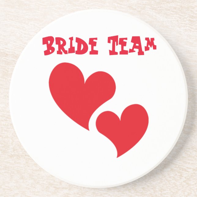 Bride-Team Getränkeuntersetzer (Vorne)