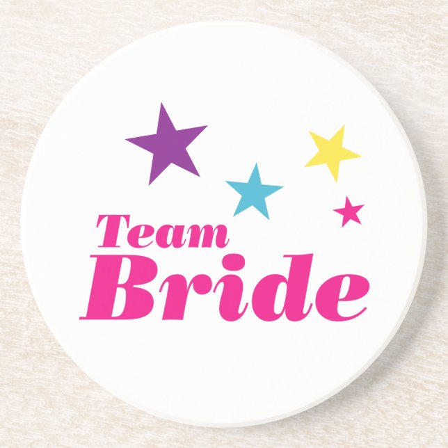 Bride-Team Getränkeuntersetzer (Vorne)