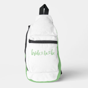 Bride-to-be Compact Green Crossbody Bag