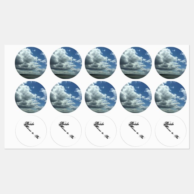 Bride-to-Be Etiketten (Blatt)
