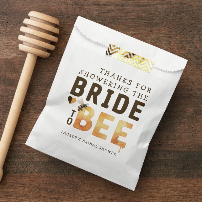 Bride to Bee Bumblebee Thank You Bridal Shower Geschenktütchen (Bride to Bee Bumblebee Thank You Bridal Shower Favor Bag
)