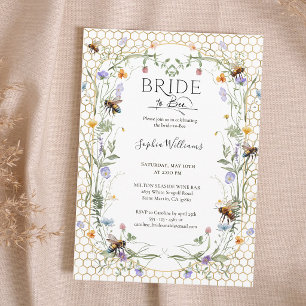 Bride to Bee Wildflower Waben Honig Brautparty Einladung